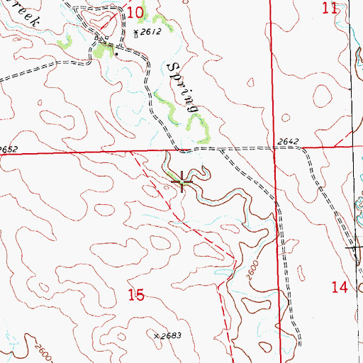 Topographic Map of Trail Creek, SD