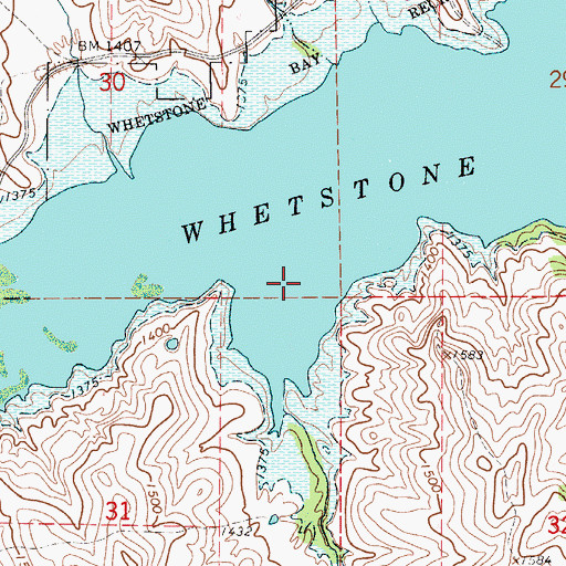 Topographic Map of Truesdell Creek, SD