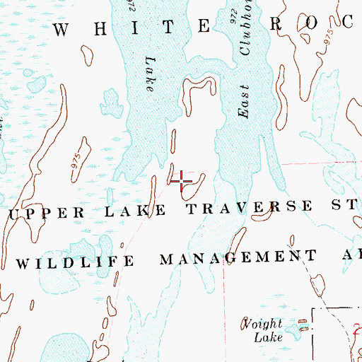 Topographic Map of Upper Lake Traverse State Wildlife Management Area, SD