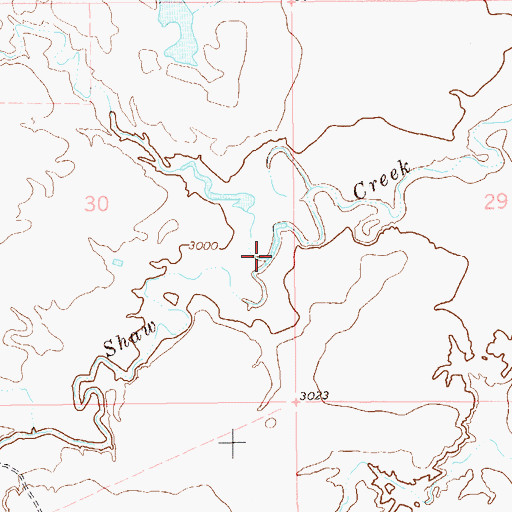 Topographic Map of Wagoneer Creek, SD
