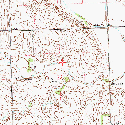 Topographic Map of Pattee Creek Flood Control Dam, SD