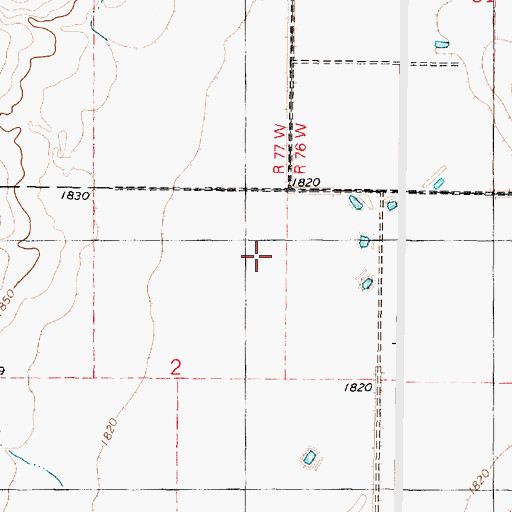 Topographic Map of Fate Dam, SD