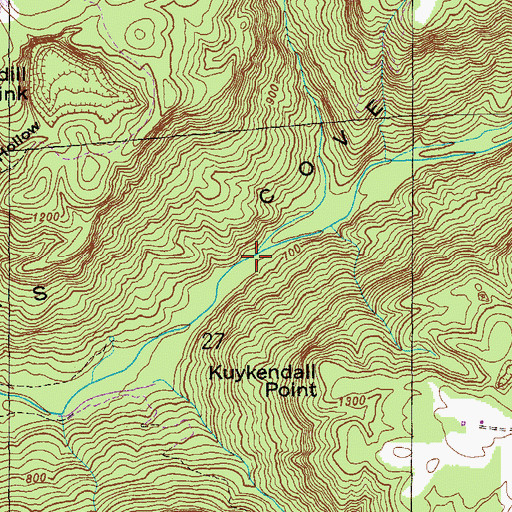 Topographic Map of Rorex Creek, AL
