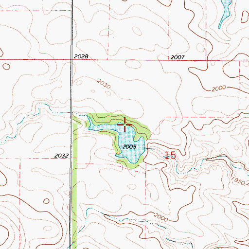 Topographic Map of Quirk Dam, SD
