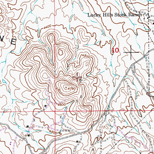 Topographic Map of Tombstone Hills, AZ