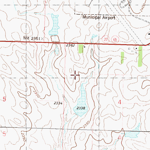 Topographic Map of S Tidball Dam, SD