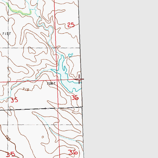 Topographic Map of C Steen Dam, SD