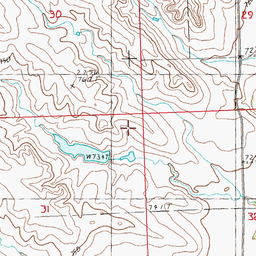 Topographic Map of M Weyers Dam, SD