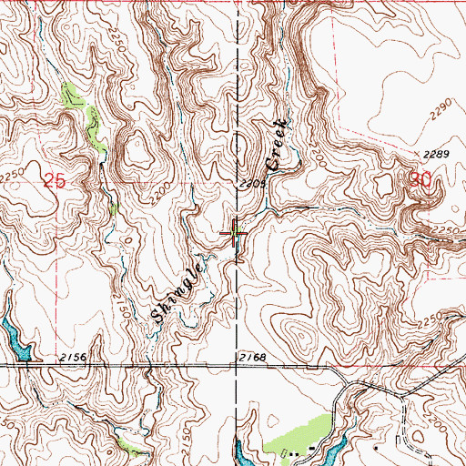Topographic Map of Kaupp Hereford Ranch Number 1 Dam, SD