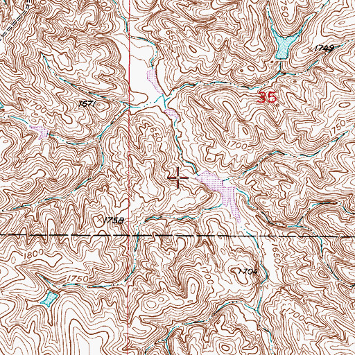 Topographic Map of DeJong Brothers Number 5 Dam, SD