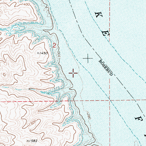 Topographic Map of Camels Back (historical), SD