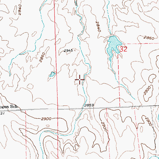 Topographic Map of Larsen Lyman 2 Dam, SD