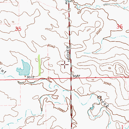 Topographic Map of Harold Millett Pond Number 1 Dam, SD
