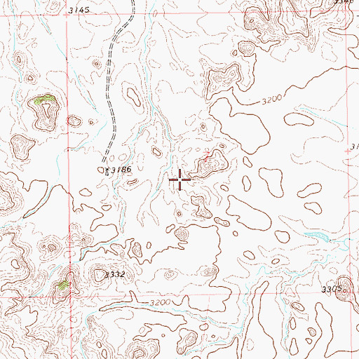 Topographic Map of Matson Reservoir, SD