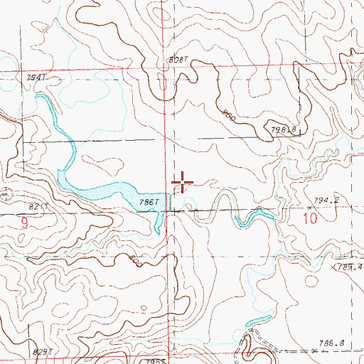 Topographic Map of George Jesfjeld Dam, SD