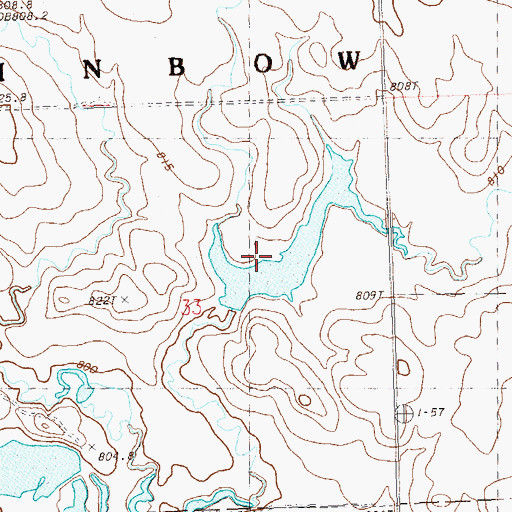 Topographic Map of Rudolph Larson Dam, SD