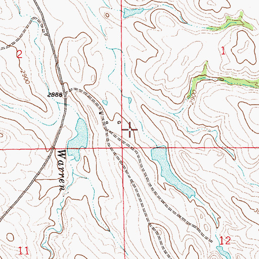 Topographic Map of George Erk Dam Number 1, SD