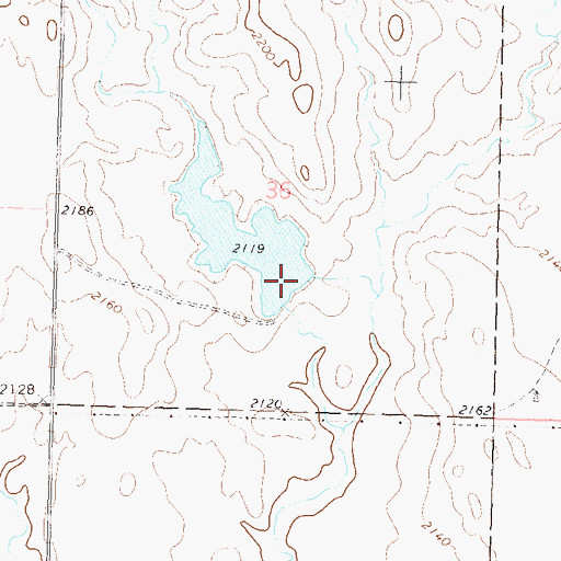 Topographic Map of John Gehring Dam, SD