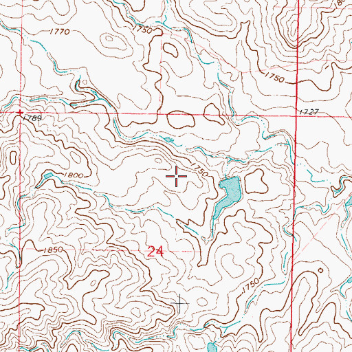 Topographic Map of Ted Molstad Dam, SD