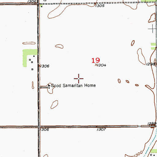 Topographic Map of Groton Municipal Airport, SD