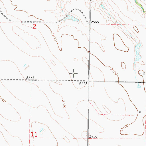 Topographic Map of Herman Number 14 Dam, SD