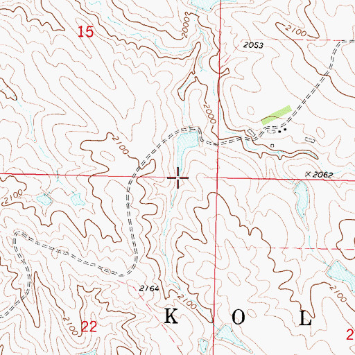 Topographic Map of Herman Number 4 Dam, SD