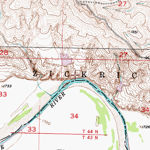 Topographic Map of Brost Number 1 Dam, SD