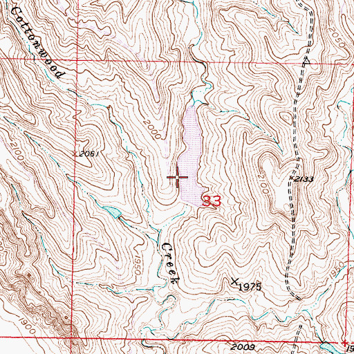 Topographic Map of Wedean Number 1 Dam, SD