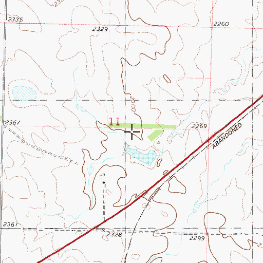 Topographic Map of H Lesmeister Dam, SD