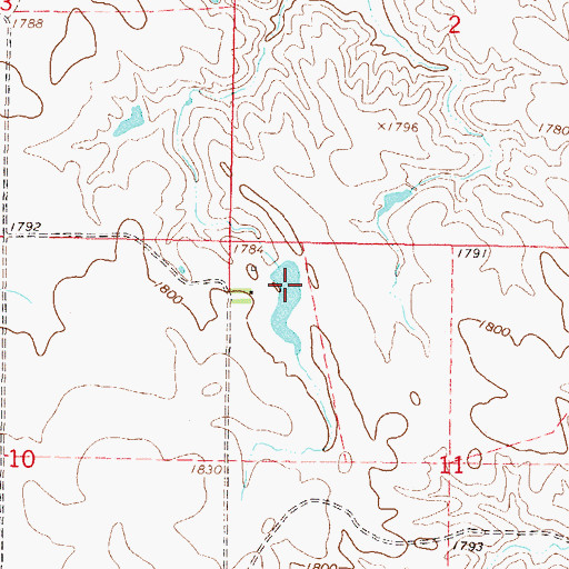 Topographic Map of H Chamberlin Dam, SD