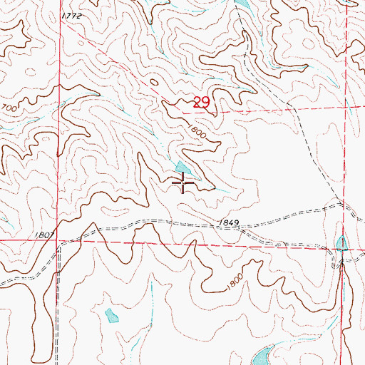 Topographic Map of Carl Cronin Dam, SD