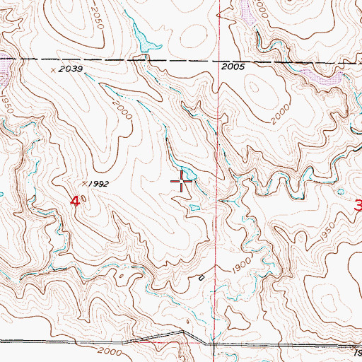 Topographic Map of Dalhke Ranch Number 1 Dam, SD