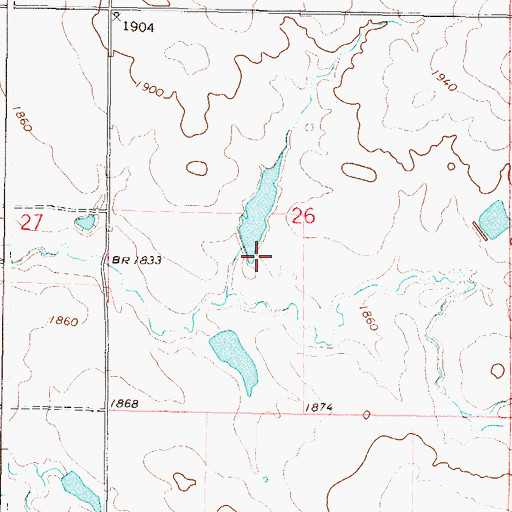 Topographic Map of Jacob Goetz Dam, SD