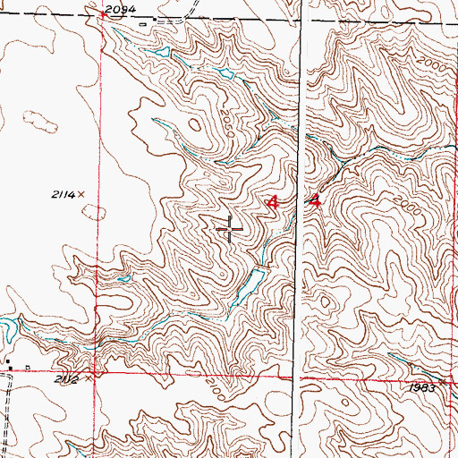 Topographic Map of Rae Number 2 Dam, SD