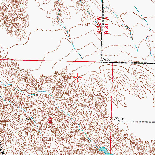 Topographic Map of Iwan O M Number 1 Dam, SD