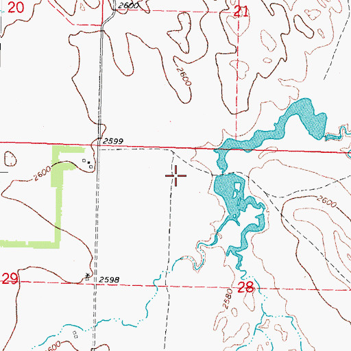 Topographic Map of Kary Number 2 Dam, SD