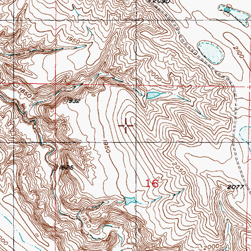 Topographic Map of Herman Number 20 Dam, SD