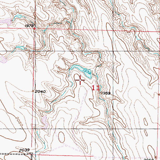 Topographic Map of Henry Wilson Dam, SD