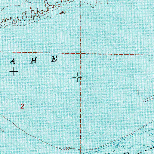 Topographic Map of Oahe, SD