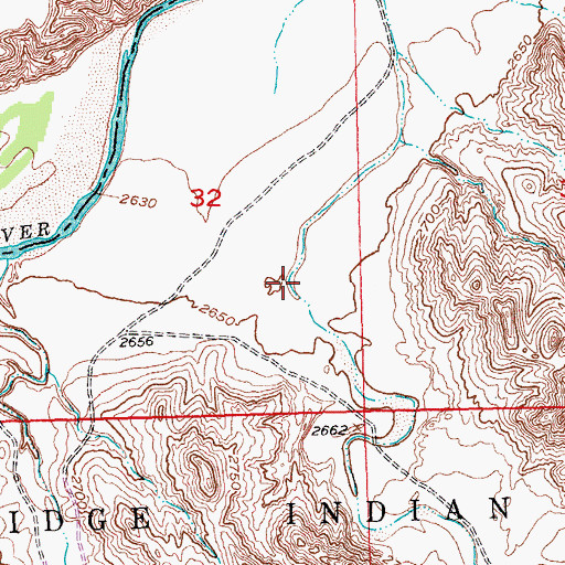 Topographic Map of Battle Creek Canyon, SD