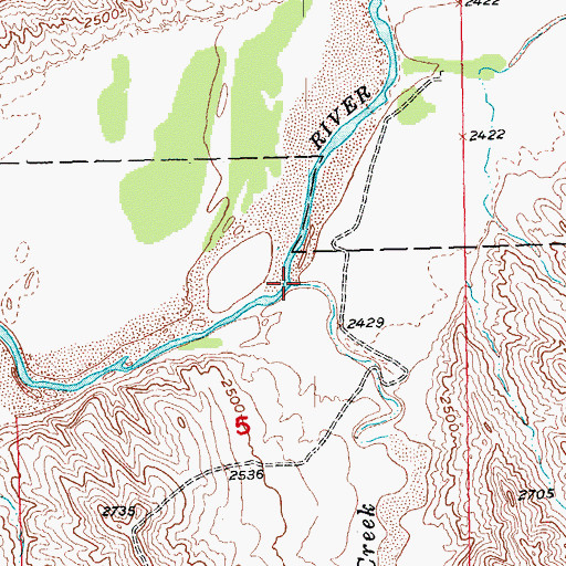 Topographic Map of Bear Creek, SD