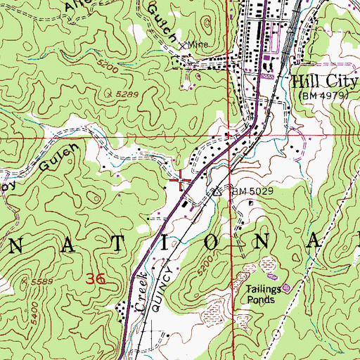 Topographic Map of Cowboy Gulch, SD