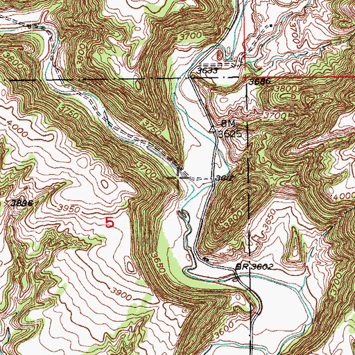 Topographic Map of Craven Canyon, SD