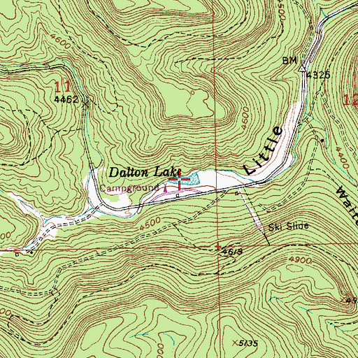 Topographic Map of Dalton Lake, SD