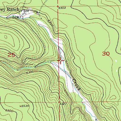Topographic Map of Hallorans Draw, SD