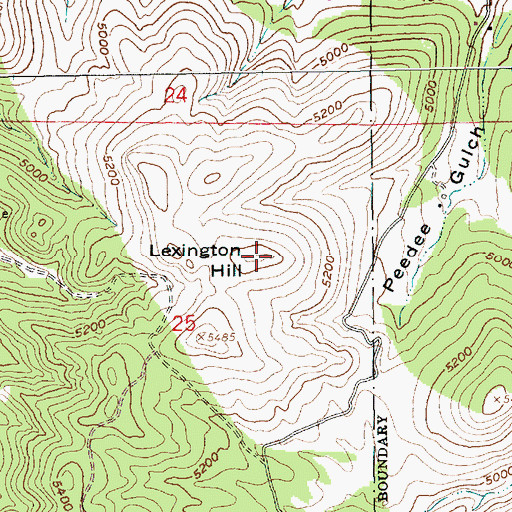 Topographic Map of Lexington Hill, SD