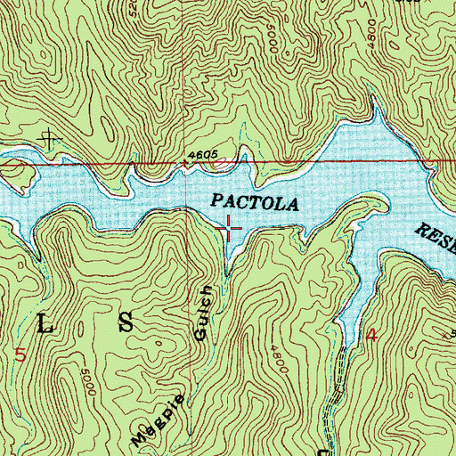 Topographic Map of Magpie Gulch, SD