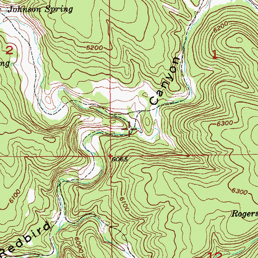 Topographic Map of Redbird Draw, SD