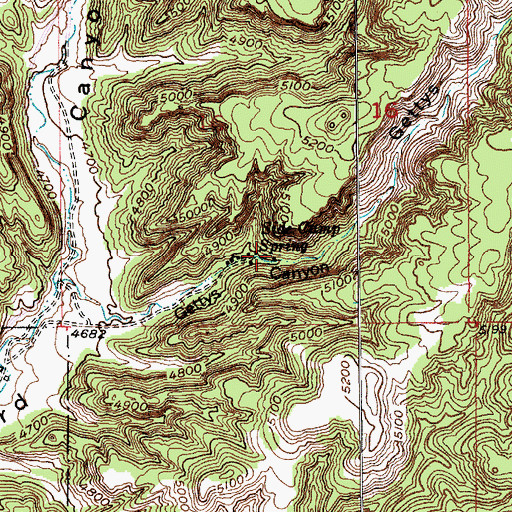 Topographic Map of Side Camp Spring, SD