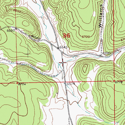 Topographic Map of Sixmile Draw, SD